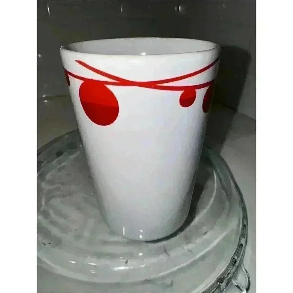 Starbucks Christmas Mug Coffee Cup Red Dot Holiday Ornament 10 Oz 2012 White